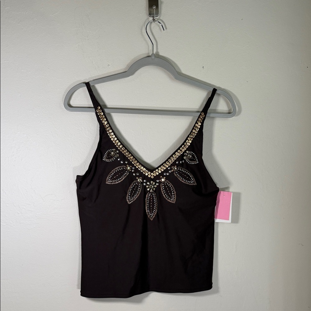 Christina Black One Piece with Silver Accents